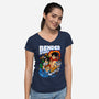 Bender Squad-Womens-V-Neck-Tee-spoilerinc