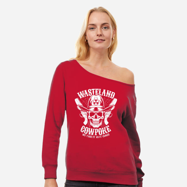 Wasteland Cowpoke-Womens-Off Shoulder-Sweatshirt-Boggs Nicolas