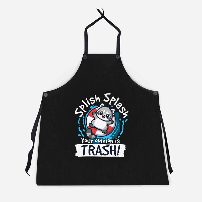 Splish Splash Trash-Unisex-Kitchen-Apron-NemiMakeit