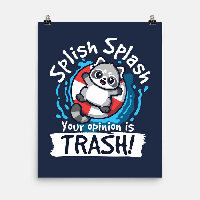 Splish Splash Trash-None-Matte-Poster-NemiMakeit