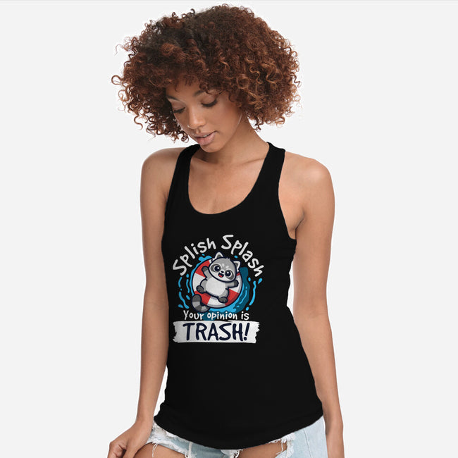 Splish Splash Trash-Womens-Racerback-Tank-NemiMakeit