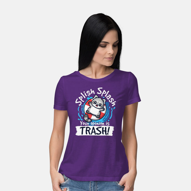 Splish Splash Trash-Womens-Basic-Tee-NemiMakeit