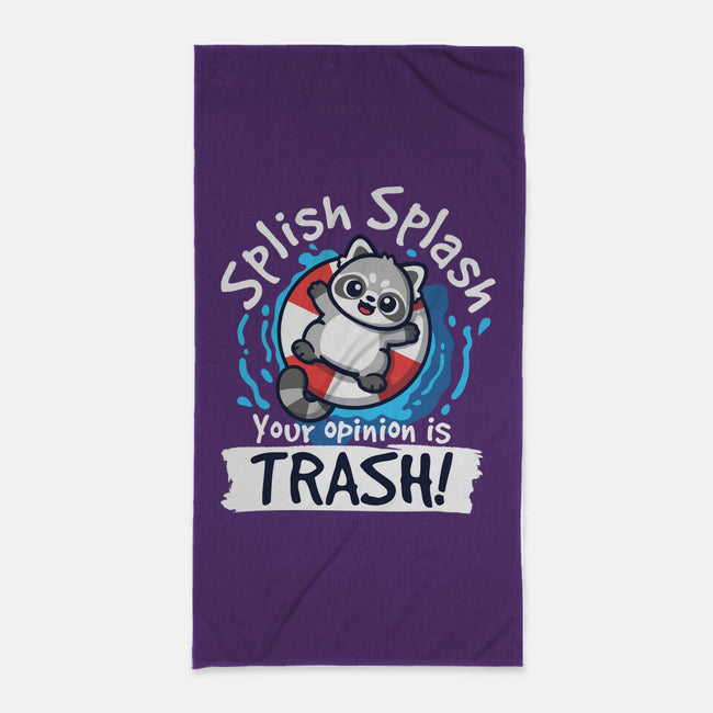 Splish Splash Trash-None-Beach-Towel-NemiMakeit