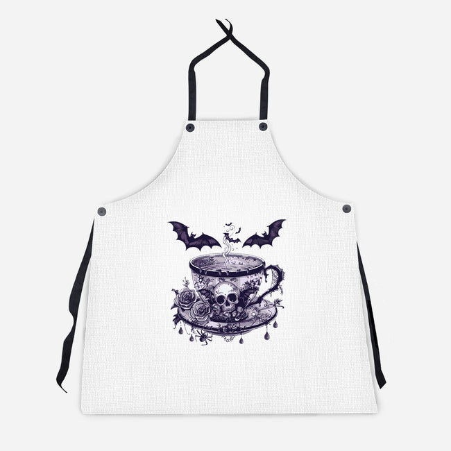 Coffee Goth-Unisex-Kitchen-Apron-Tinycraftyaliens