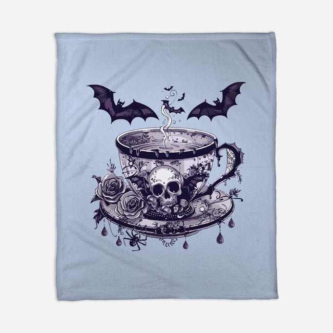 Coffee Goth-None-Fleece-Blanket-Tinycraftyaliens