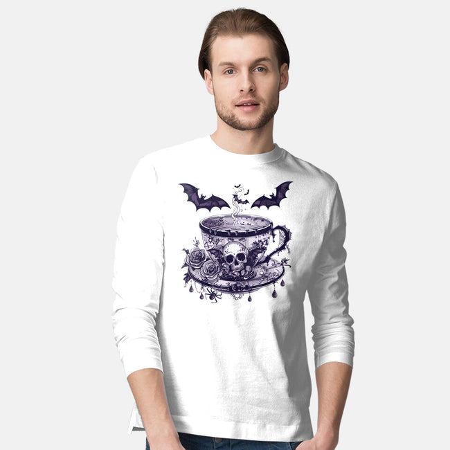 Coffee Goth-Mens-Long Sleeved-Tee-Tinycraftyaliens