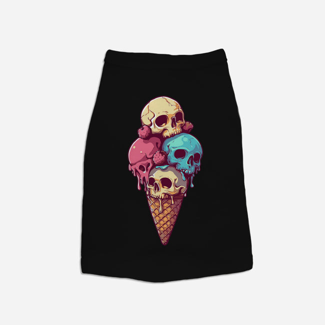 Skull Ice Cream-Cat-Basic-Pet Tank-Tinycraftyaliens