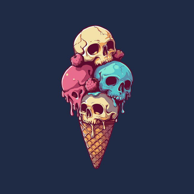 Skull Ice Cream-Womens-V-Neck-Tee-Tinycraftyaliens