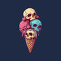 Skull Ice Cream-None-Stretched-Canvas-Tinycraftyaliens