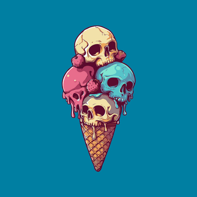 Skull Ice Cream-None-Glossy-Sticker-Tinycraftyaliens