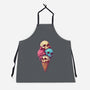 Skull Ice Cream-Unisex-Kitchen-Apron-Tinycraftyaliens