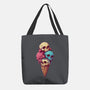 Skull Ice Cream-None-Basic Tote-Bag-Tinycraftyaliens