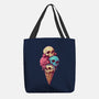 Skull Ice Cream-None-Basic Tote-Bag-Tinycraftyaliens