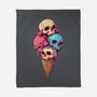 Skull Ice Cream-None-Fleece-Blanket-Tinycraftyaliens