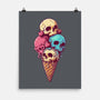 Skull Ice Cream-None-Matte-Poster-Tinycraftyaliens