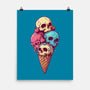 Skull Ice Cream-None-Matte-Poster-Tinycraftyaliens