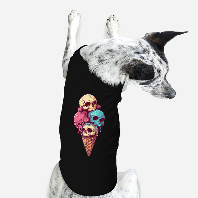 Skull Ice Cream-Dog-Basic-Pet Tank-Tinycraftyaliens