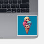 Skull Ice Cream-None-Glossy-Sticker-Tinycraftyaliens