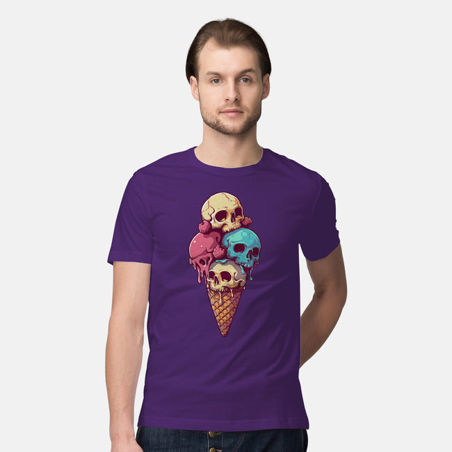 Skull Ice Cream-Mens-Premium-Tee-Tinycraftyaliens