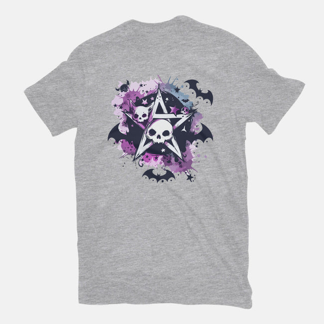 Kawaii Pentagram-Womens-Basic-Tee-Tinycraftyaliens