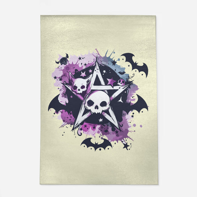 Kawaii Pentagram-None-Indoor-Rug-Tinycraftyaliens