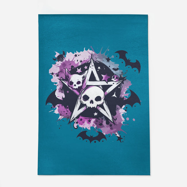 Kawaii Pentagram-None-Indoor-Rug-Tinycraftyaliens