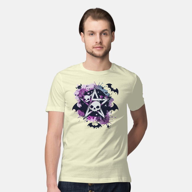 Kawaii Pentagram-Mens-Premium-Tee-Tinycraftyaliens