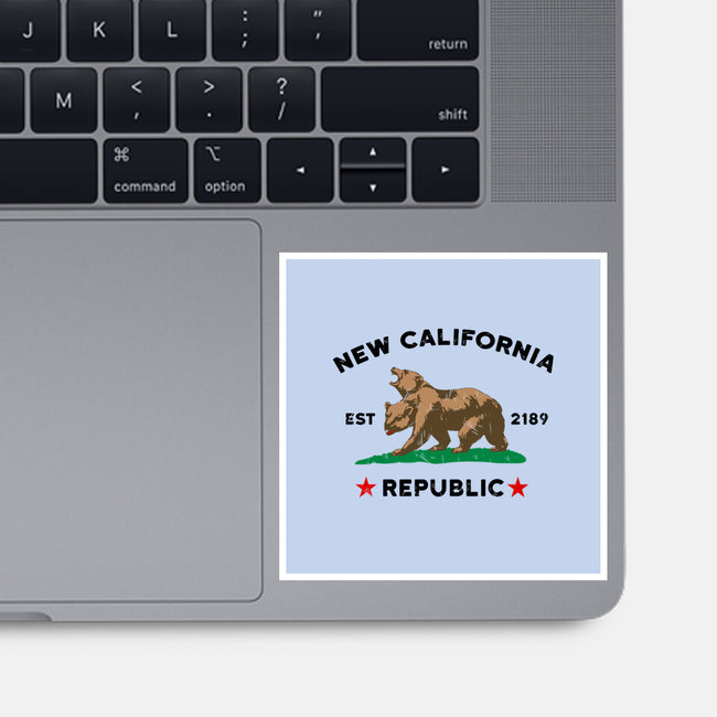 New California Republic-None-Glossy-Sticker-Melonseta