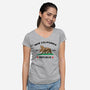 New California Republic-Womens-V-Neck-Tee-Melonseta