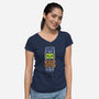 Never Forget-Womens-V-Neck-Tee-Melonseta