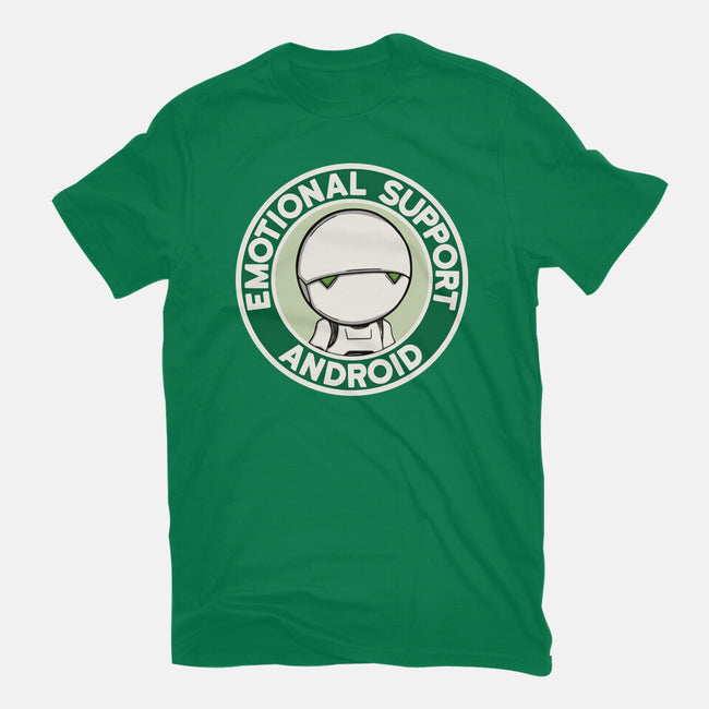 Emotional Support Android-Womens-Basic-Tee-Melonseta