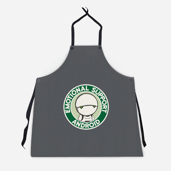 Emotional Support Android-Unisex-Kitchen-Apron-Melonseta