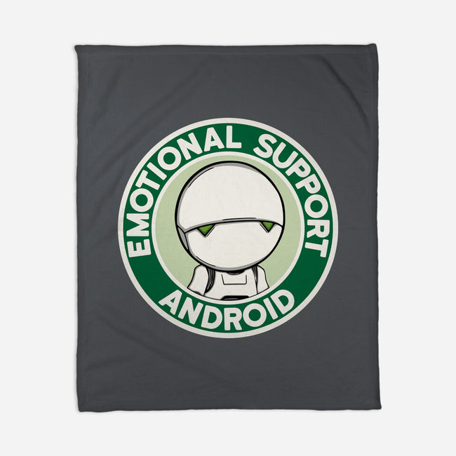 Emotional Support Android-None-Fleece-Blanket-Melonseta