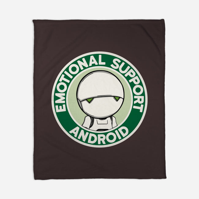 Emotional Support Android-None-Fleece-Blanket-Melonseta