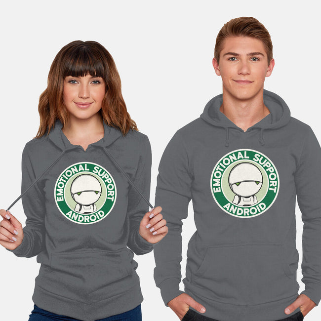 Emotional Support Android-Unisex-Pullover-Sweatshirt-Melonseta