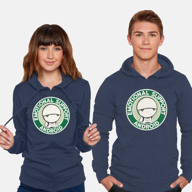 Emotional Support Android-Unisex-Pullover-Sweatshirt-Melonseta