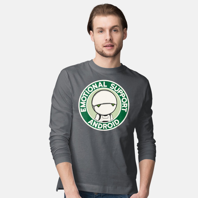 Emotional Support Android-Mens-Long Sleeved-Tee-Melonseta