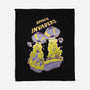 Space Invaders-None-Fleece-Blanket-Under Flame