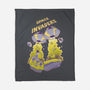 Space Invaders-None-Fleece-Blanket-Under Flame