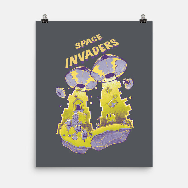 Space Invaders-None-Matte-Poster-Under Flame