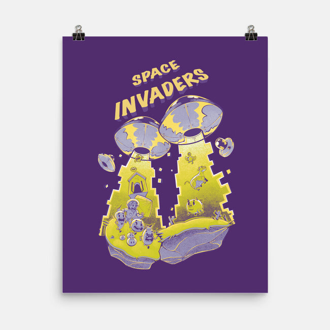 Space Invaders-None-Matte-Poster-Under Flame