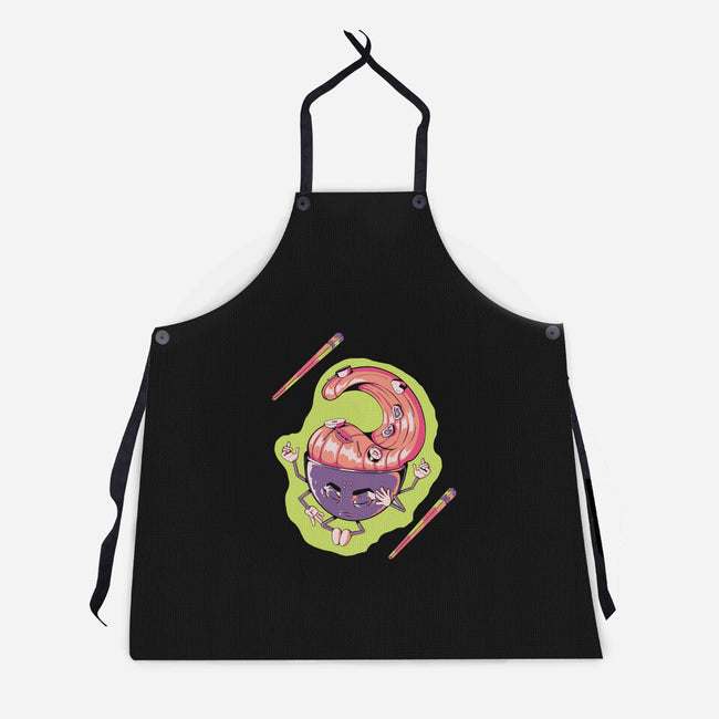 Peace Ramen-Unisex-Kitchen-Apron-Under Flame