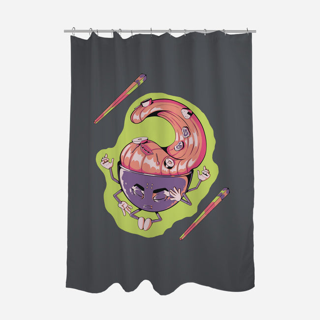 Peace Ramen-None-Polyester-Shower Curtain-Under Flame