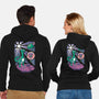 Herbivore Food-Unisex-Zip-Up-Sweatshirt-Under Flame