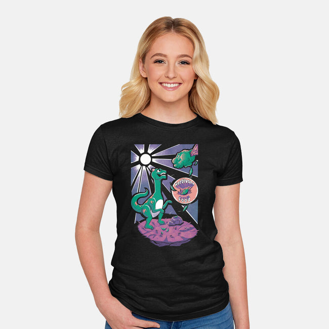 Herbivore Food-Womens-Fitted-Tee-Under Flame