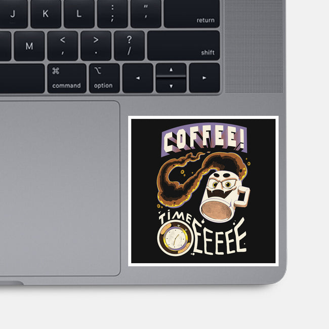 Coffee Time-None-Glossy-Sticker-Under Flame