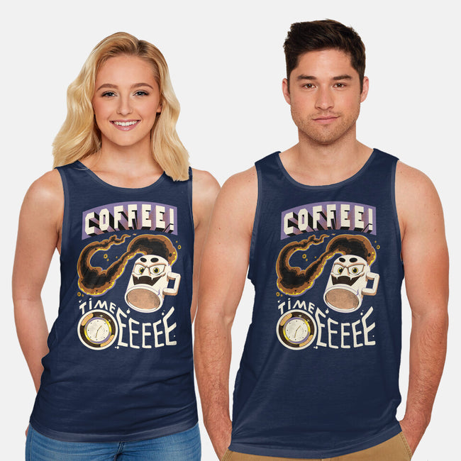 Coffee Time-Unisex-Basic-Tank-Under Flame