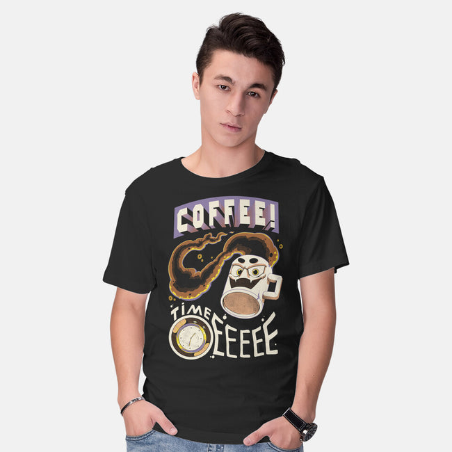 Coffee Time-Mens-Basic-Tee-Under Flame