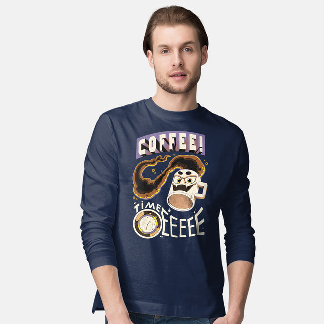 Coffee Time-Mens-Long Sleeved-Tee-Under Flame