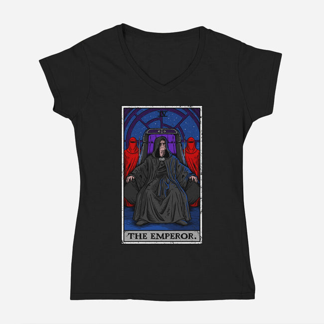 The Emperor-Womens-V-Neck-Tee-drbutler